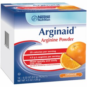 Arginaid Orange Arginine Supplement, 14 Packets per Box