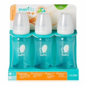 Evenflo Feeding Balance + Standard Neck Baby Bottle, 9 oz., 12 per Case