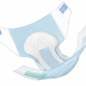Wings Plus Hook & Loop Quilted Heavy Absorbency Incontinence Brief, Small