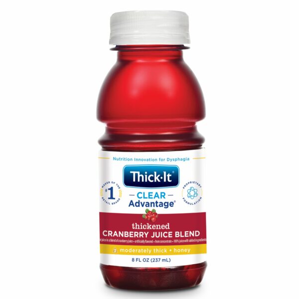 Thick-It Clear Advantage Honey Consistency Cranberry Thickened Beverage, 8 oz.