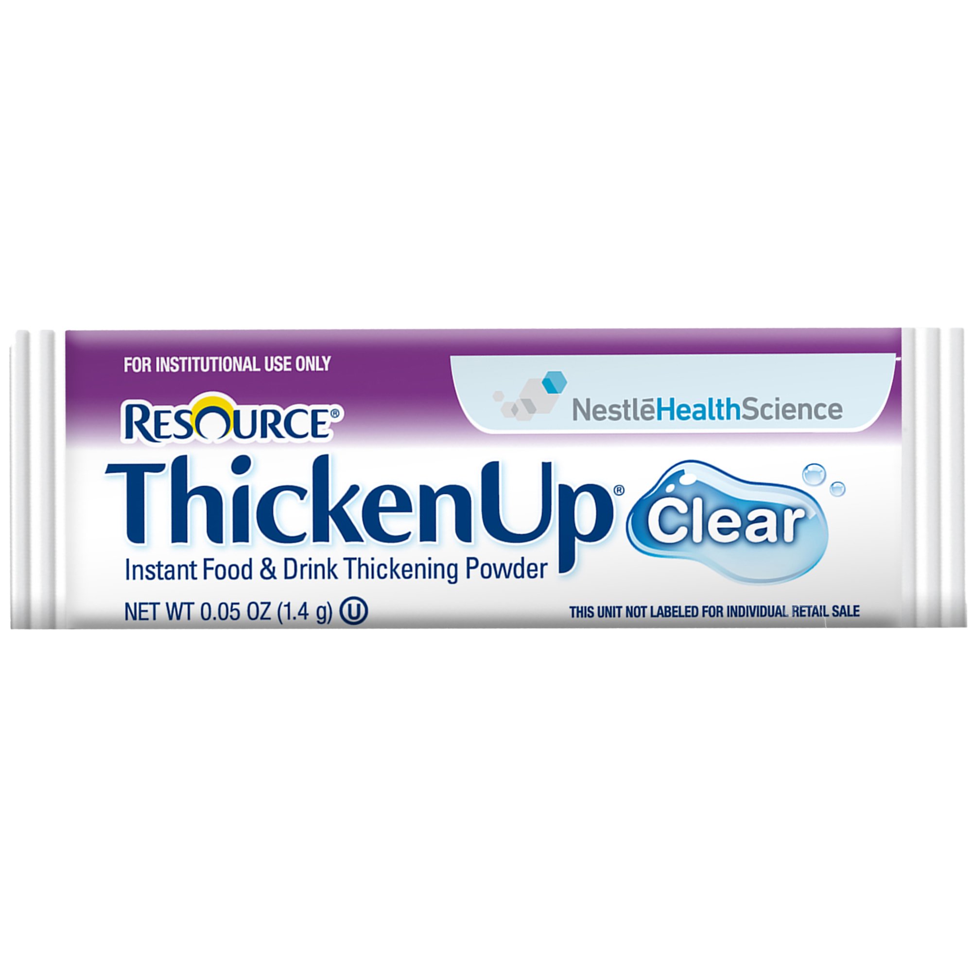 Resource ThickenUp Clear Food and Beverage Thickener, 0.05-ounce Packet