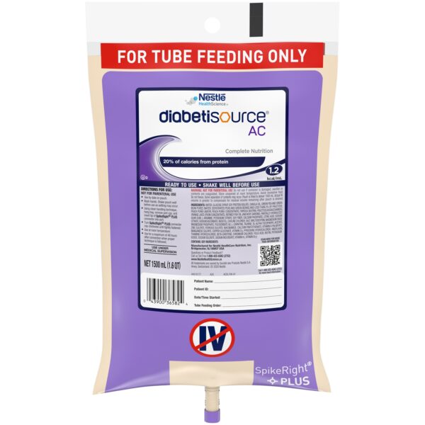 Diabetisource AC Ready to Hang Tube Feeding Formula, 50.7 oz. Bag