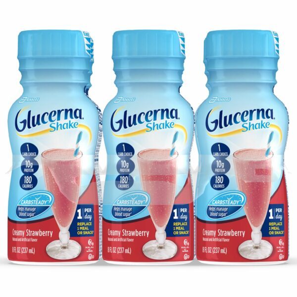 Glucerna Shake Strawberry Oral Supplement, 8 oz. Bottle