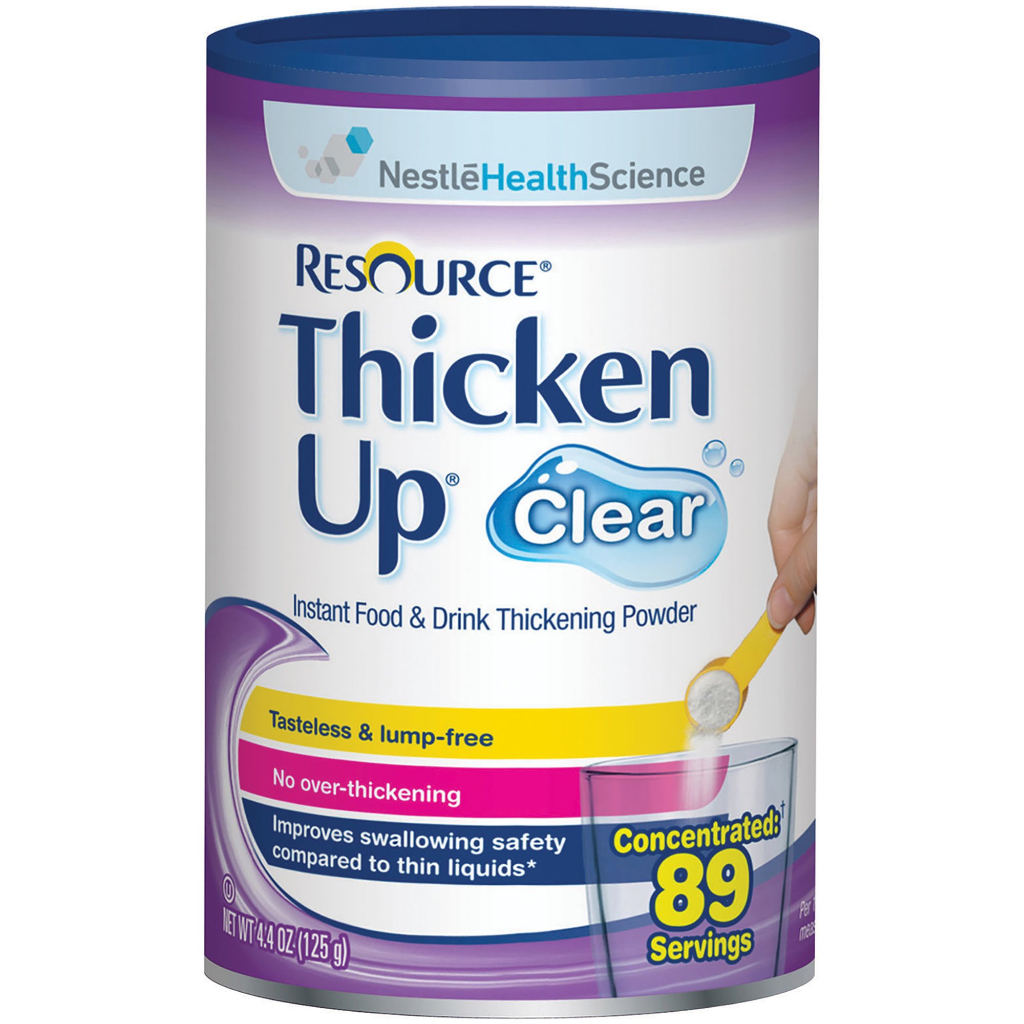 Resource ThickenUp Clear Food and Beverage Thickener, 4.4 oz. Canister