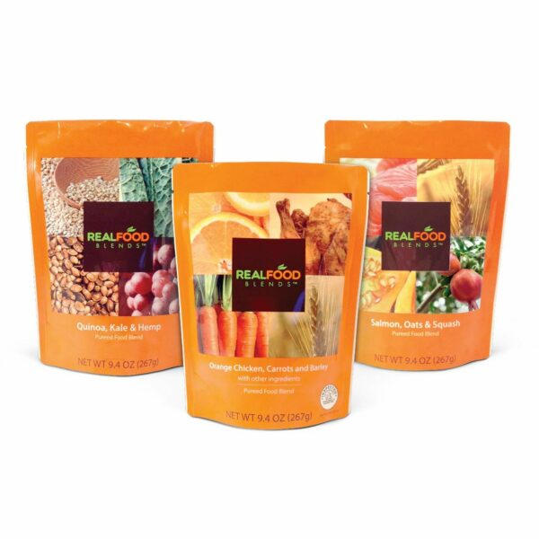 Real Food Blends Variety Pack Ready-to Use-Tube Feeding Formula, 12 Pouches per Case