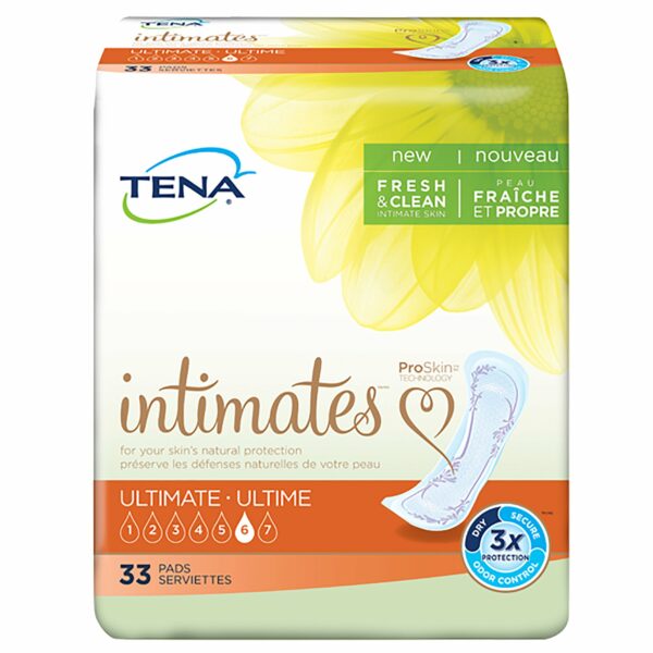Tena Intimates Ultimate Bladder Control Pad, 16-Inch Length, 33 per Box