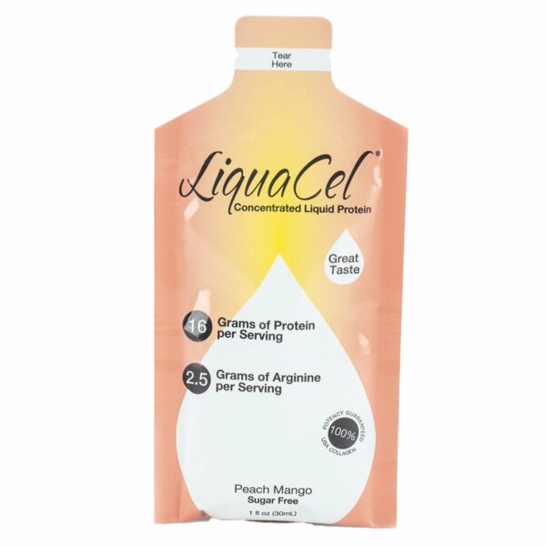 LiquaCel Peach Mango Oral Protein Supplement, 1 oz. Pouch