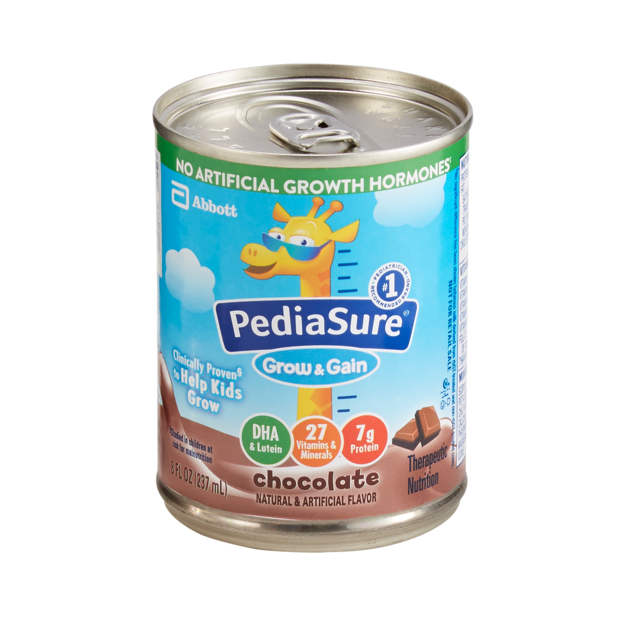 PediaSure Grow & Gain Chocolate Pediatric Oral Supplement, 8 oz. Can