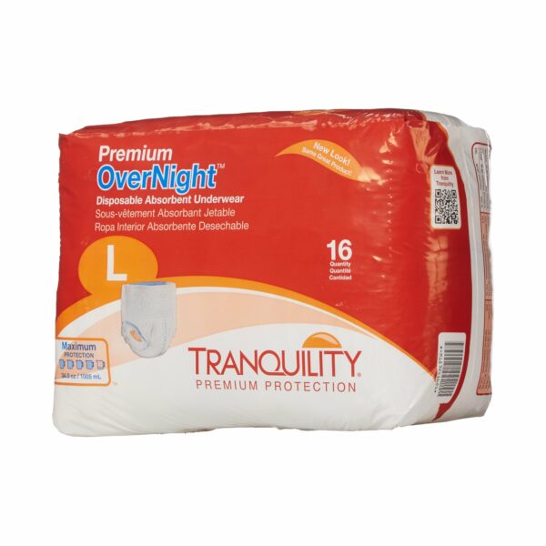 Tranquility Premium OverNight Absorbent Underwear, Large