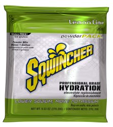Sqwincher Powder Pack Lemon-Lime Electrolyte Replenishment Drink Mix, 9.53 oz. Packet