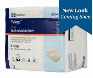 Wings Plus Quilted Heavy Absorbency Incontinence Brief, Extra Large