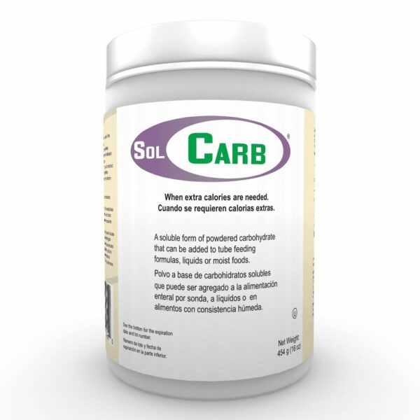 SolCarb Oral Supplement / Tube Feeding Formula, 454 Gram Jar