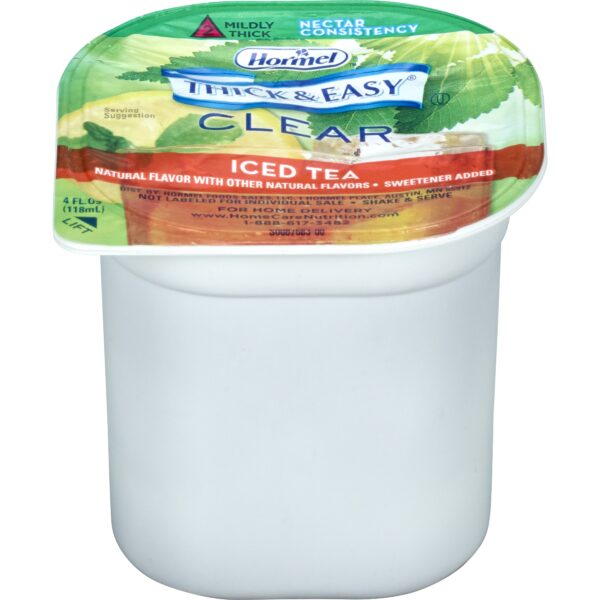 Thick & Easy Clear Nectar Consistency Iced Tea Thickened Beverage, 4 oz. Cup