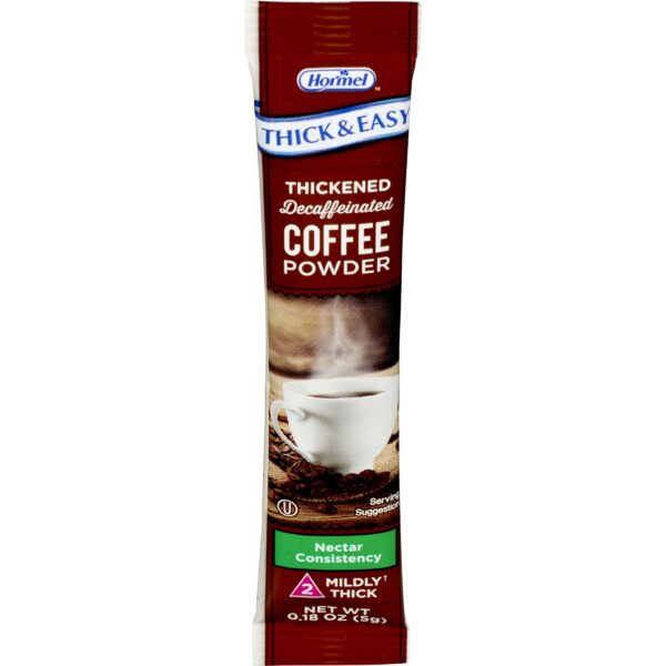 Thick & Easy Nectar Consistency Coffee Thickened Decaffeinated Beverage, 7 Gram