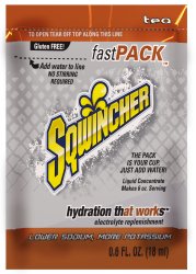 Sqwincher Fast Pack Tea Electrolyte Replenishment Drink Mix, 6 oz. Individual Packet