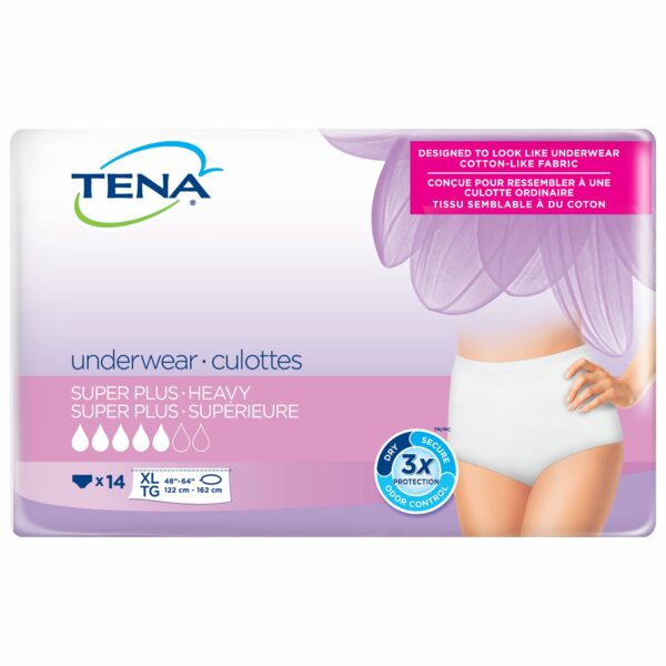 Tena Women Super Plus Heavy Absorbent Underwear, Extra Large