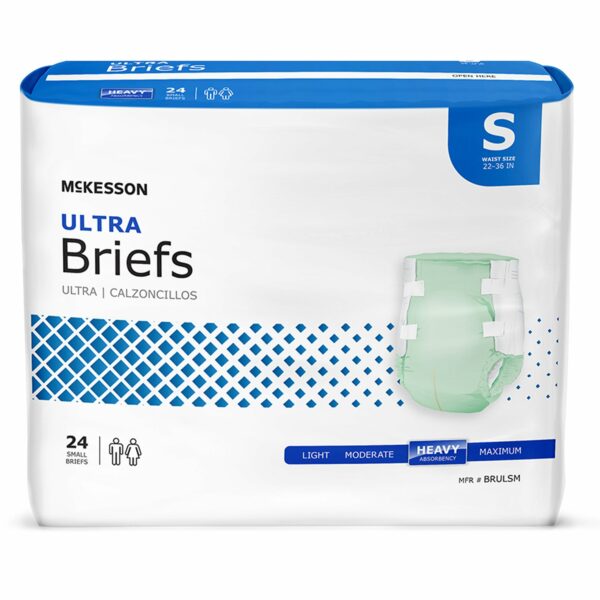 McKesson Ultra Heavy Absorbency Incontinence Brief, Small