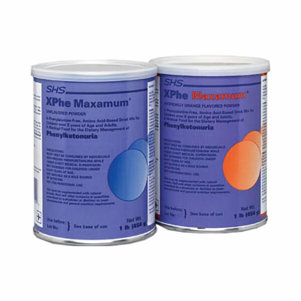XPhe Maxamum Orange Flavor PKU Oral Supplement, 50 Gram Can