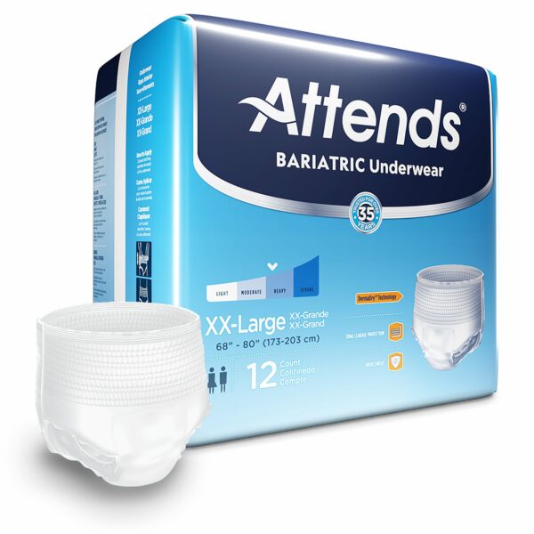 Attends Bariatric Protective Underwear, 2X-Large