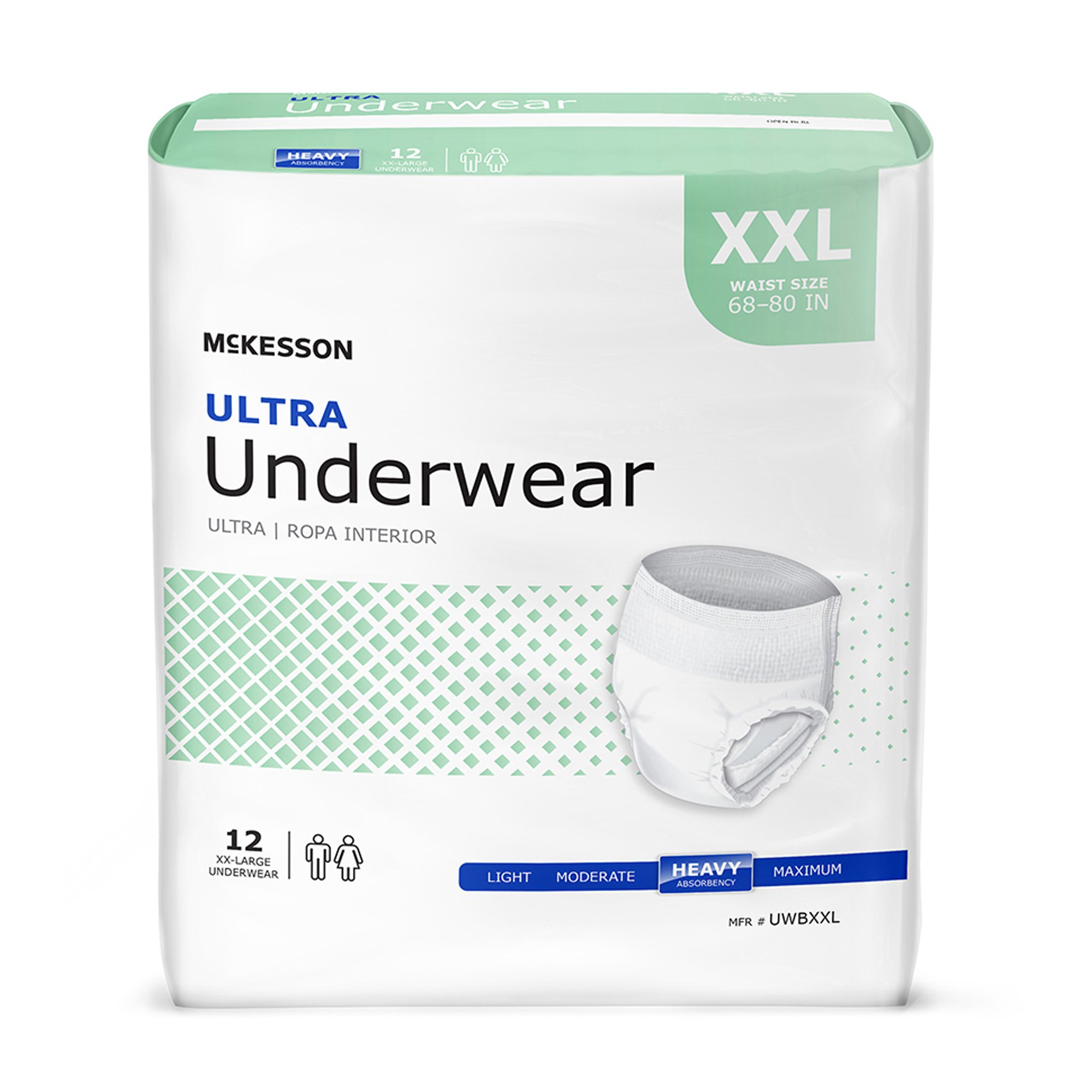 McKesson Ultra Heavy Absorbent Underwear, Extra Extra Large