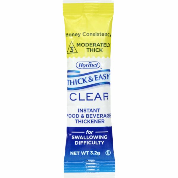 Thick & Easy Clear Food & Beverage Thickeners, 3.2 Gram Packet of Powder