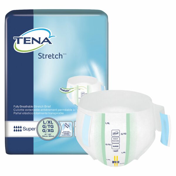 Tena Stretch Super Incontinence Brief, Large / Extra Large