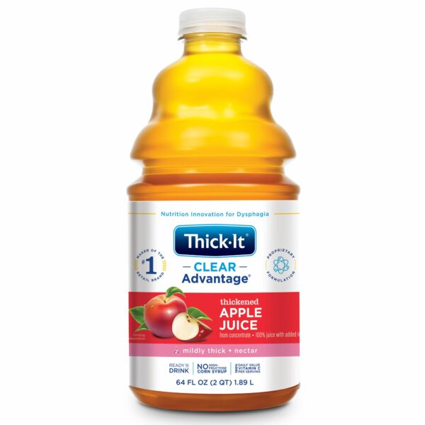Thick-It Clear Advantage Nectar Consistency Apple Thickened Beverage, 64 oz.
