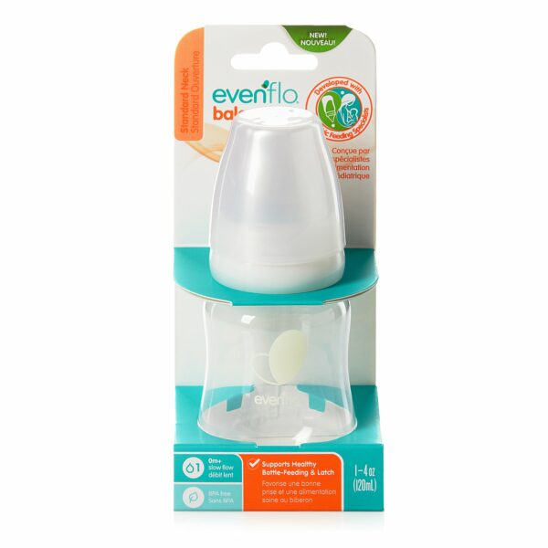 Evenflo Feeding Balance + Standard Neck Baby Bottle, 4 oz., 12 per Case