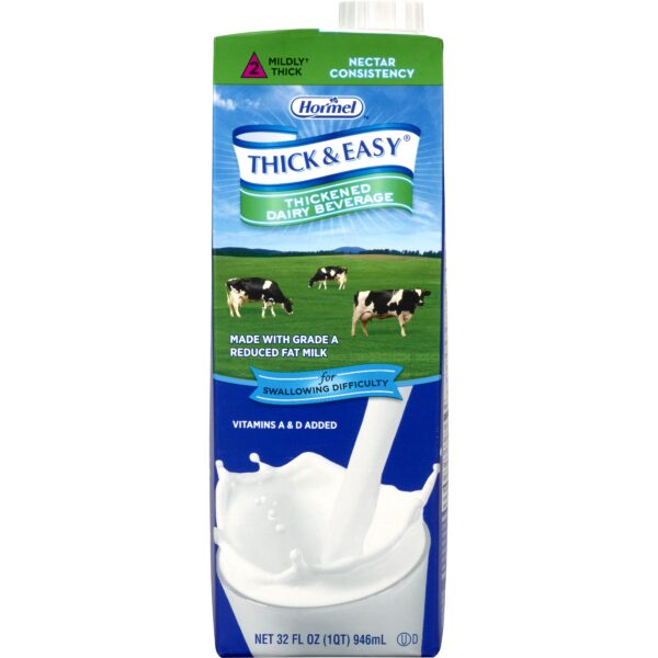 Thick & Easy Dairy Nectar Consistency Milk Thickened Beverage, 32 oz. Carton