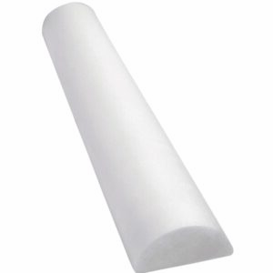 CanDo Full Skin Half-Round Foam Roller, 6 Inches by 36 Inches