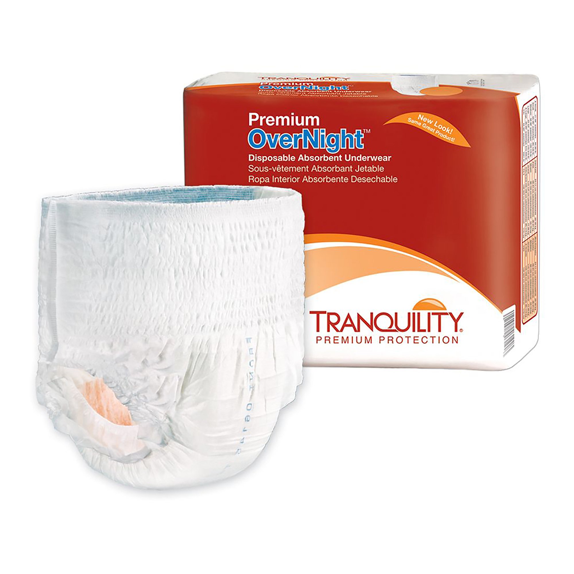 Tranquility Premium OverNight Maximum Protection Absorbent Underwear, Extra Small