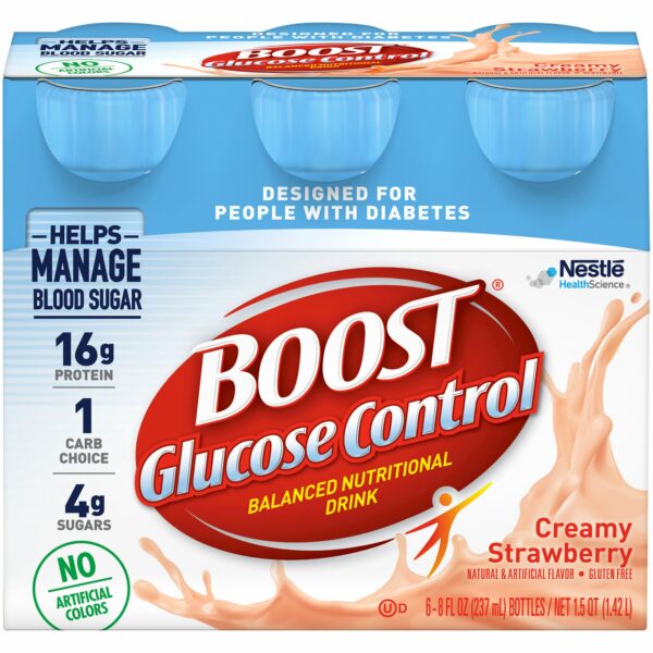Boost Glucose Control Strawberry Oral Supplement, 8 oz. Bottle