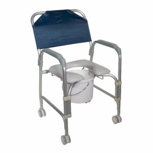 drive Aluminum Shower Chair and Commode with Casters