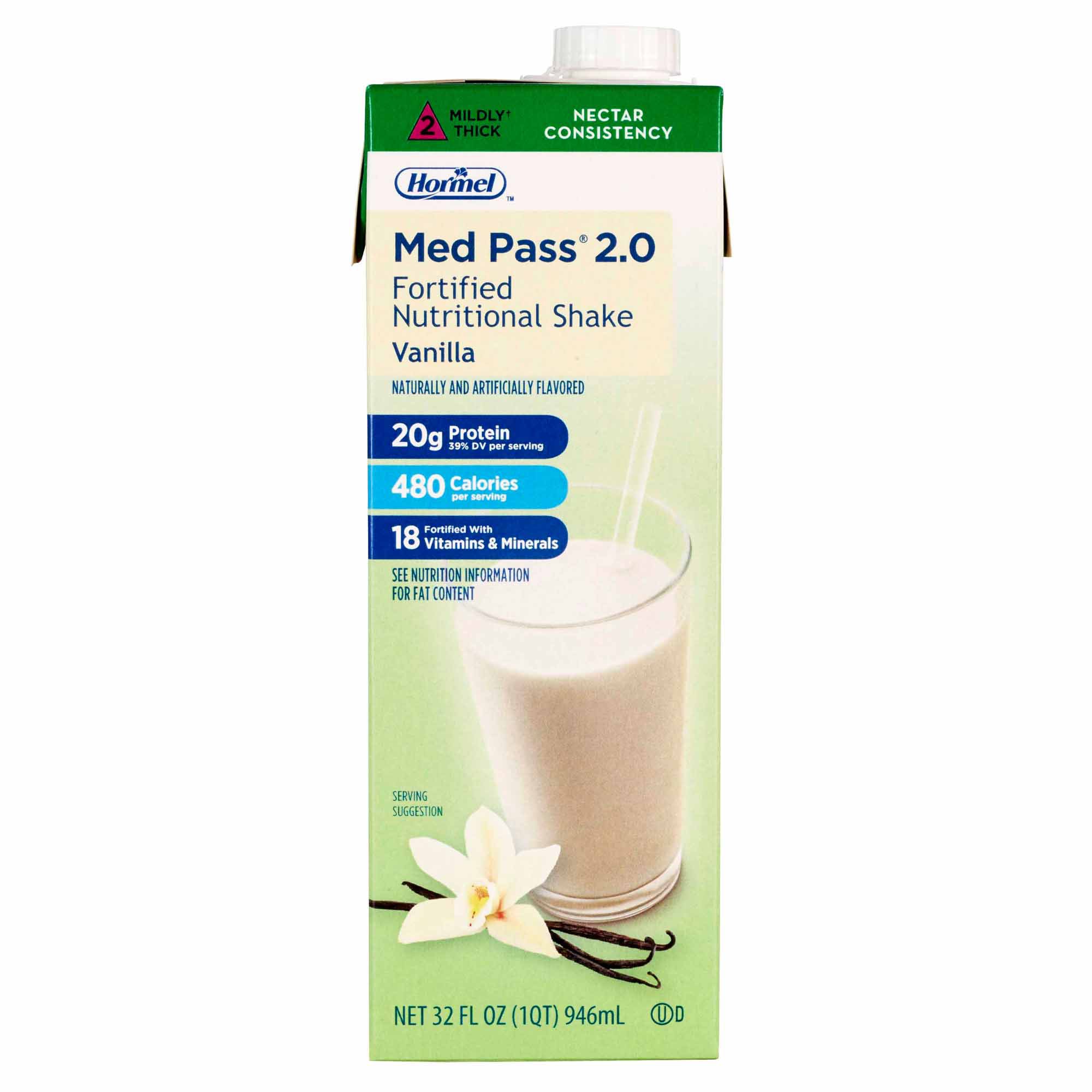 Med Pass 2.0 Vanilla Oral Supplement, 32 oz. Carton