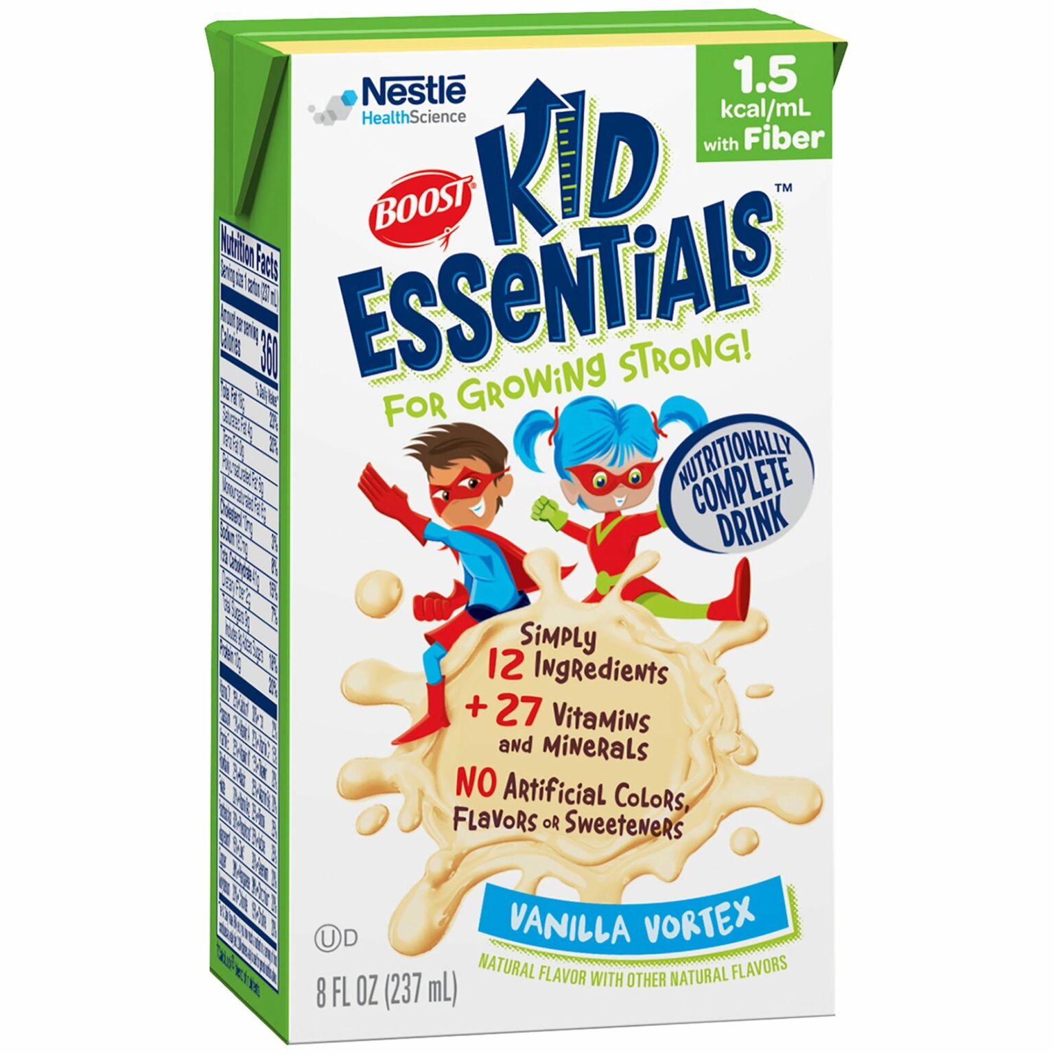 Boost Kid Essentials 1.5 with Fiber Vanilla Pediatric Oral Supplement