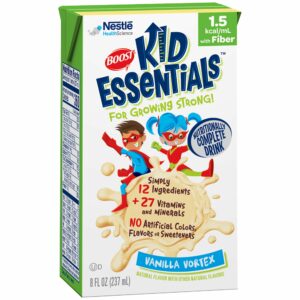 Boost Kid Essentials 1.5 with Fiber Vanilla Pediatric Oral Supplement / Tube Feeding Formula, 8 oz. Tetra Brik