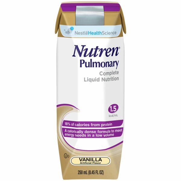 Nutren Pulmonary Vanilla Oral Supplement / Tube Feeding Formula, 250 mL Carton