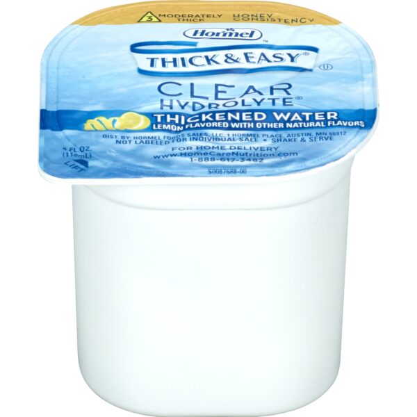 Thick & Easy Hydrolyte Honey Consistency Lemon Thickened Water, 4 oz. Cup