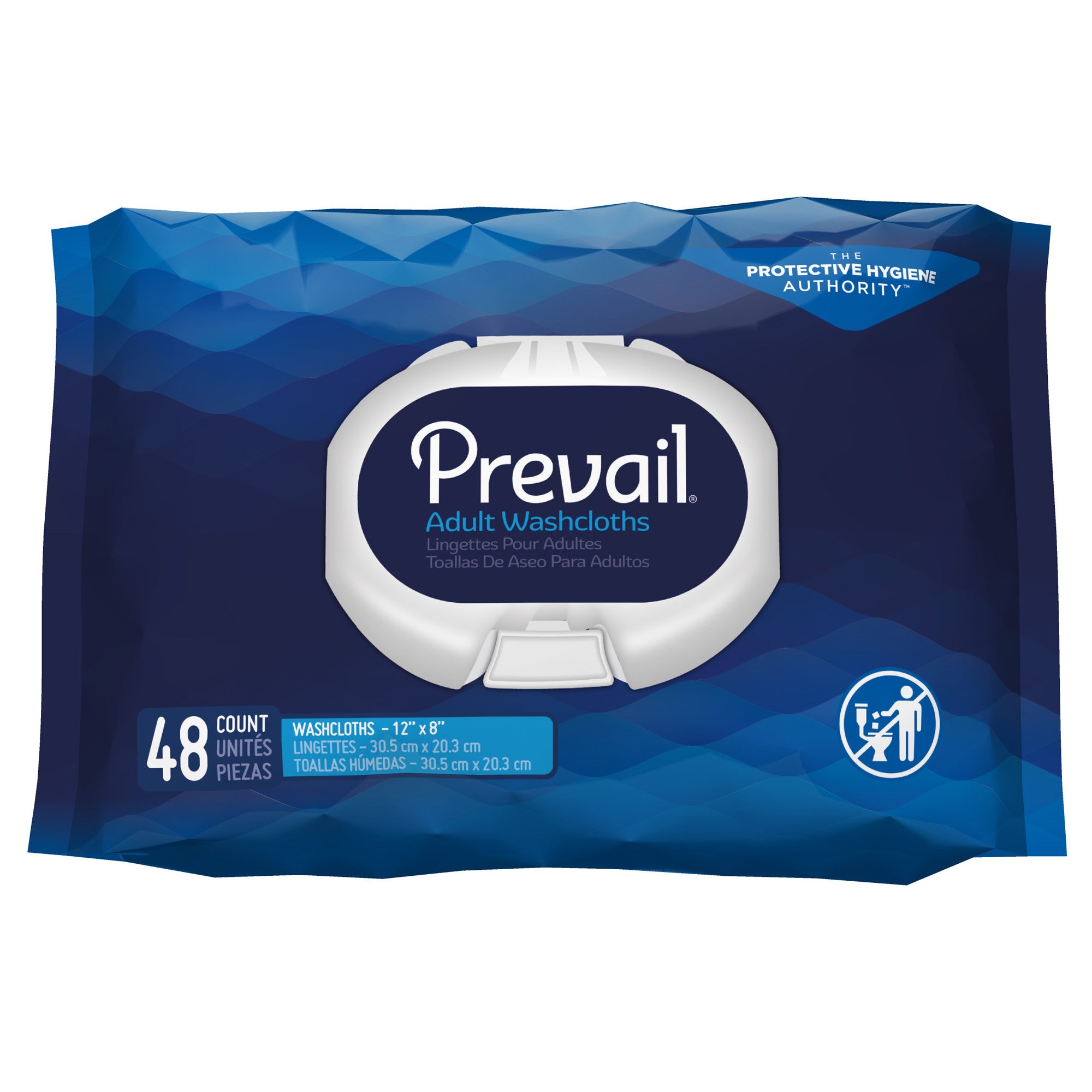 Prevail Fresh Scent Washcloths, Soft Pack