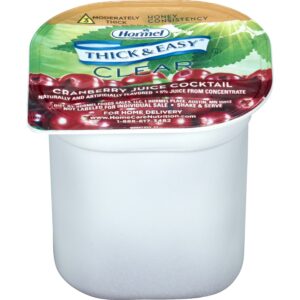 Thick & Easy Clear Honey Consistency Cranberry Juice Thickened Beverage, 4 oz. Cup