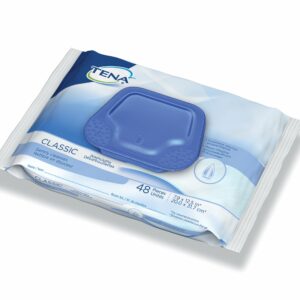 TENA Scented Classic Washcloth, Soft Pack