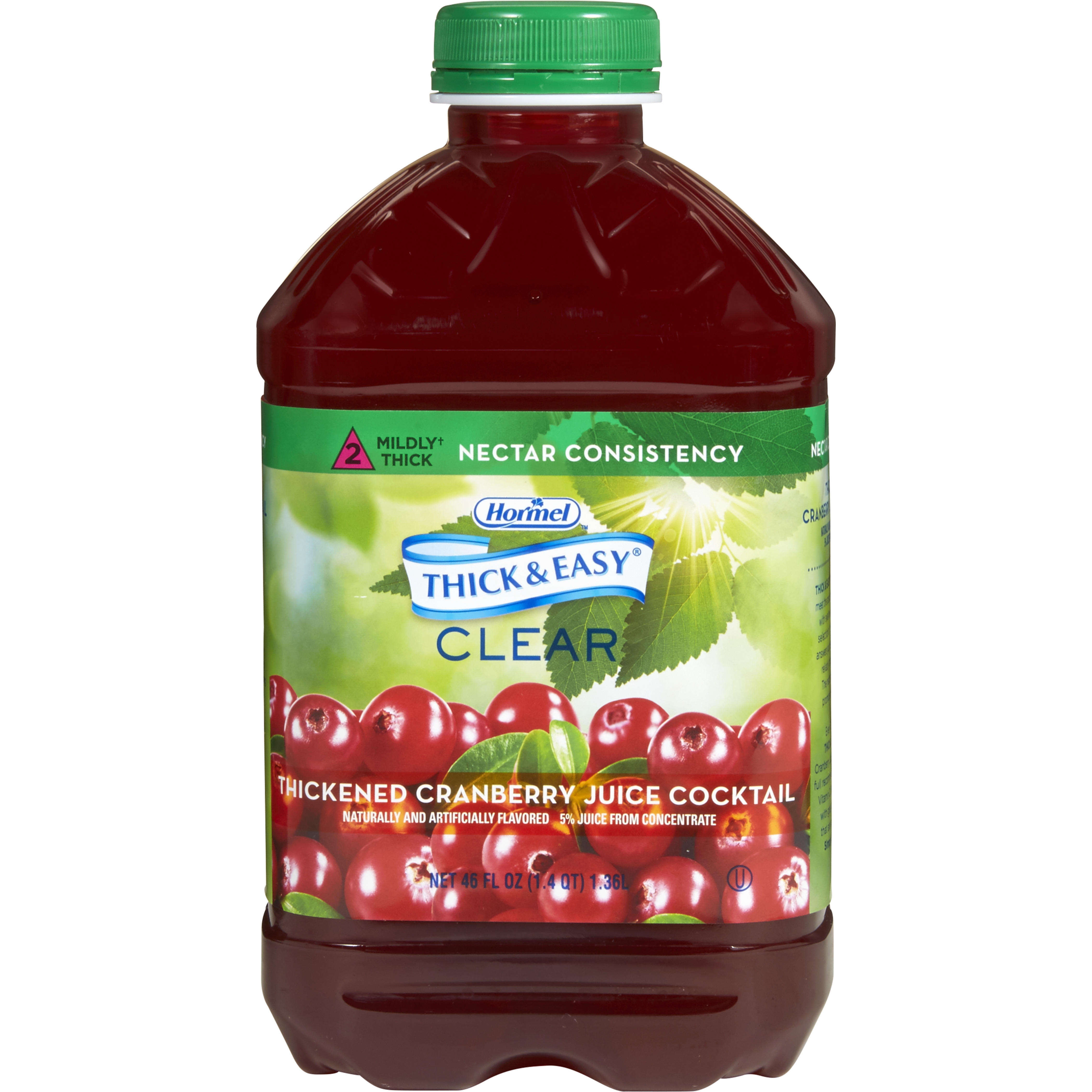 Thick & Easy Clear Nectar Consistency Cranberry Thickened Beverage, 46 oz. Bottle