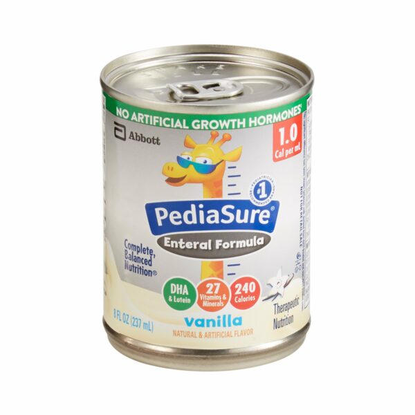 PediaSure Vanilla Ready to Use Standard Tube Feeding Formula, 8 oz. Can