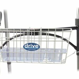 drive Walker Basket, 16 in. L x 8 in. W x 8 in. H, Aluminum