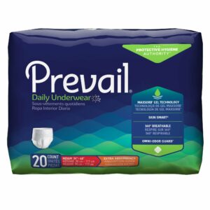Prevail Daily Underwear Extra Absorbent Underwear, Medium
