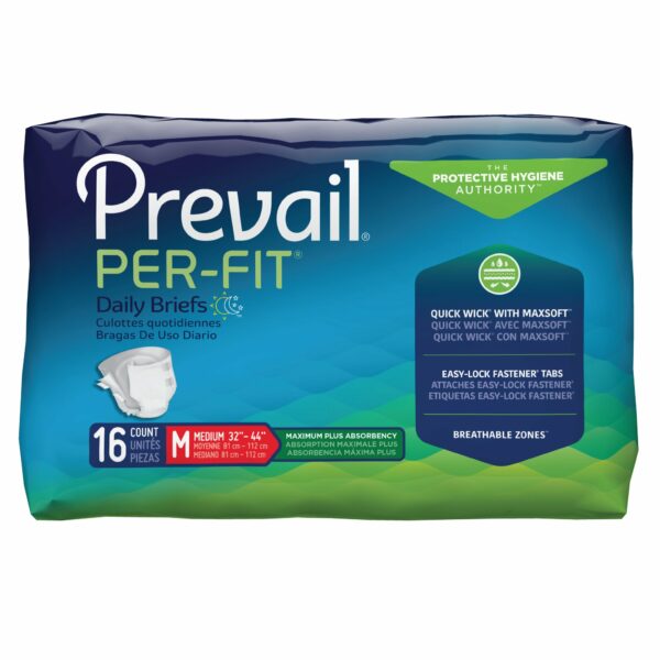 Prevail Per-Fit Maximum Incontinence Brief, Medium
