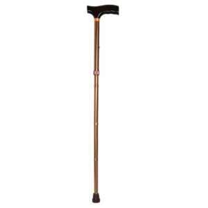 McKesson T-Handle Foldable Cane, Bronze