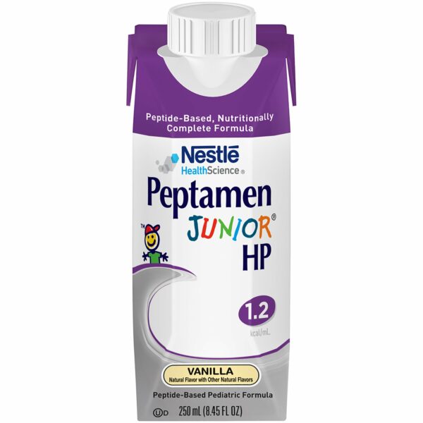 Peptamen Junior HP Vanilla Pediatric Oral Supplement / Tube Feeding Formula, 8.45 oz. Carton