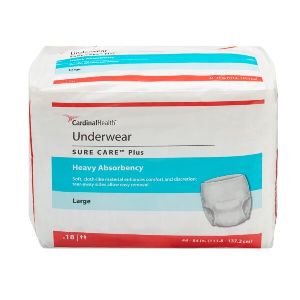 Sure Care Plus Heavy Absorbent Underwear, Large