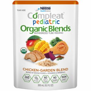 Compleat Pediatric Organic Blends Chicken-Garden Pediatric Oral Supplement / Tube Feeding Formula, 10.1 oz. Pouch